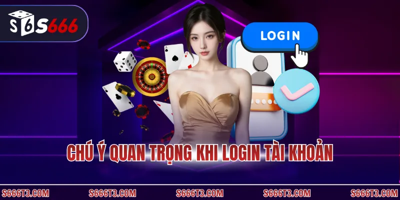 Chú ý quan trọng khi login tài khoản