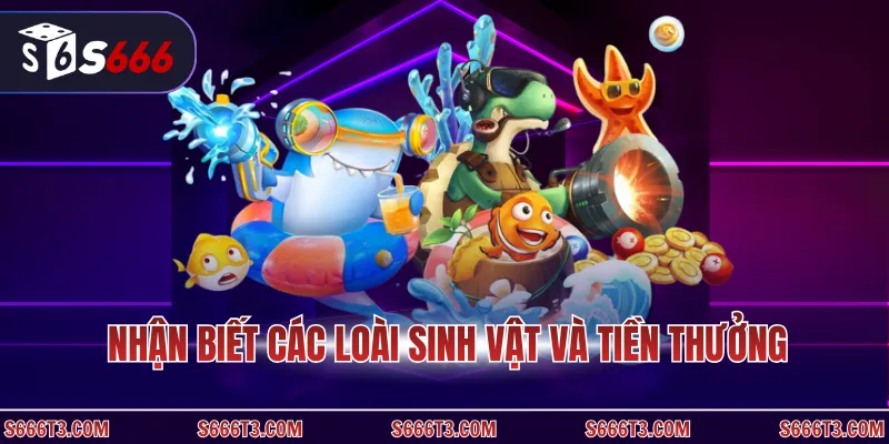 Nhận biết các loài sinh vật và tiền thưởng